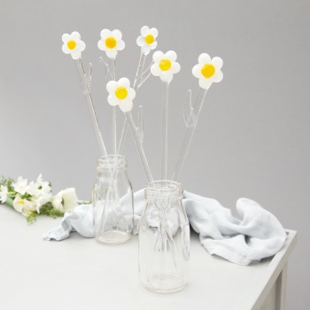 Fused glass flower - Daisy 