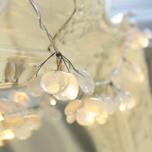 'Snow Drops' glass fairy lights