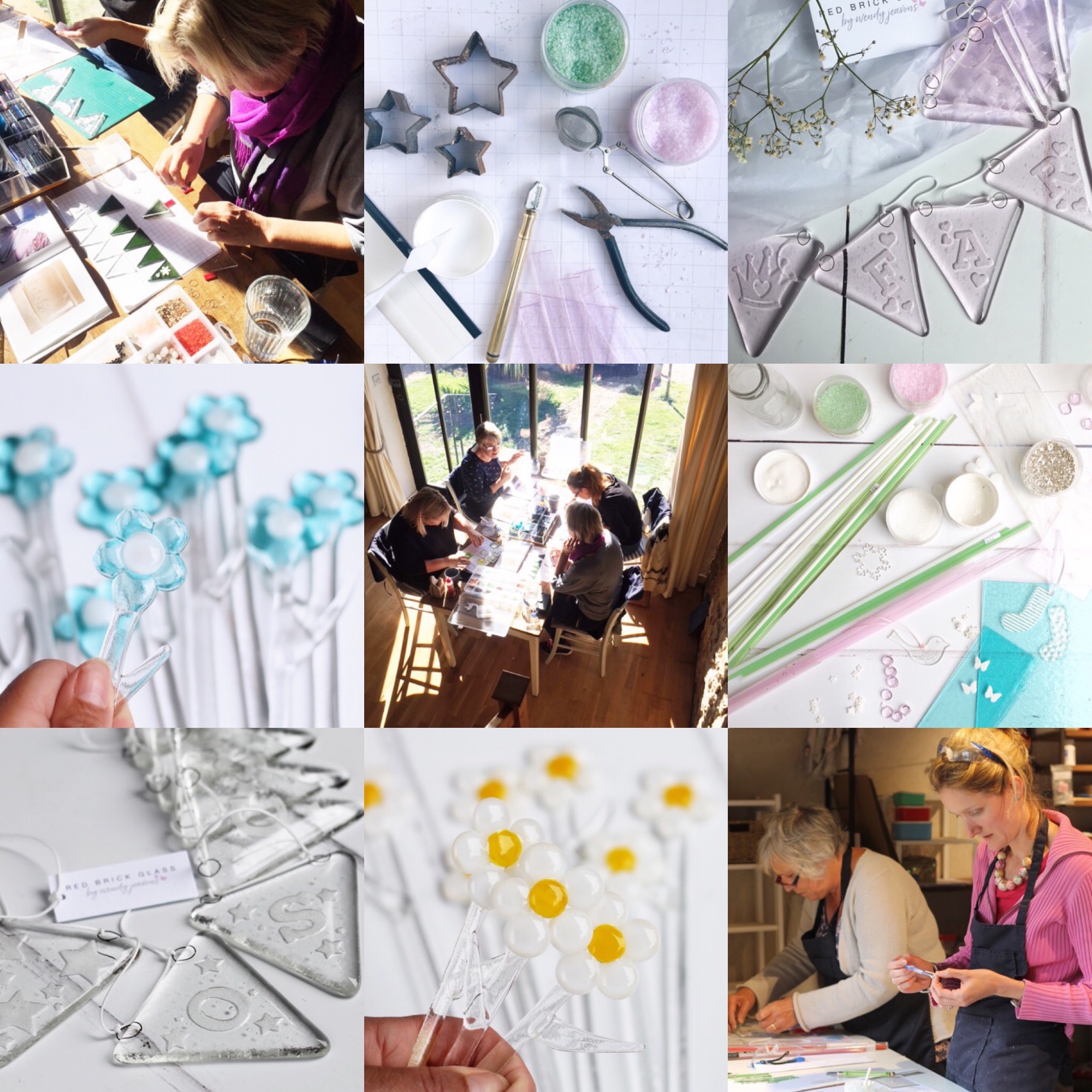 Glass gifts and fused glass making in Dorset.