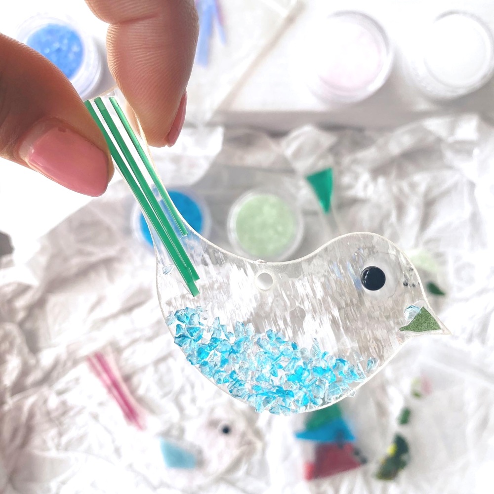 Make At Home Fused Glass Kit  - Paradise bird
