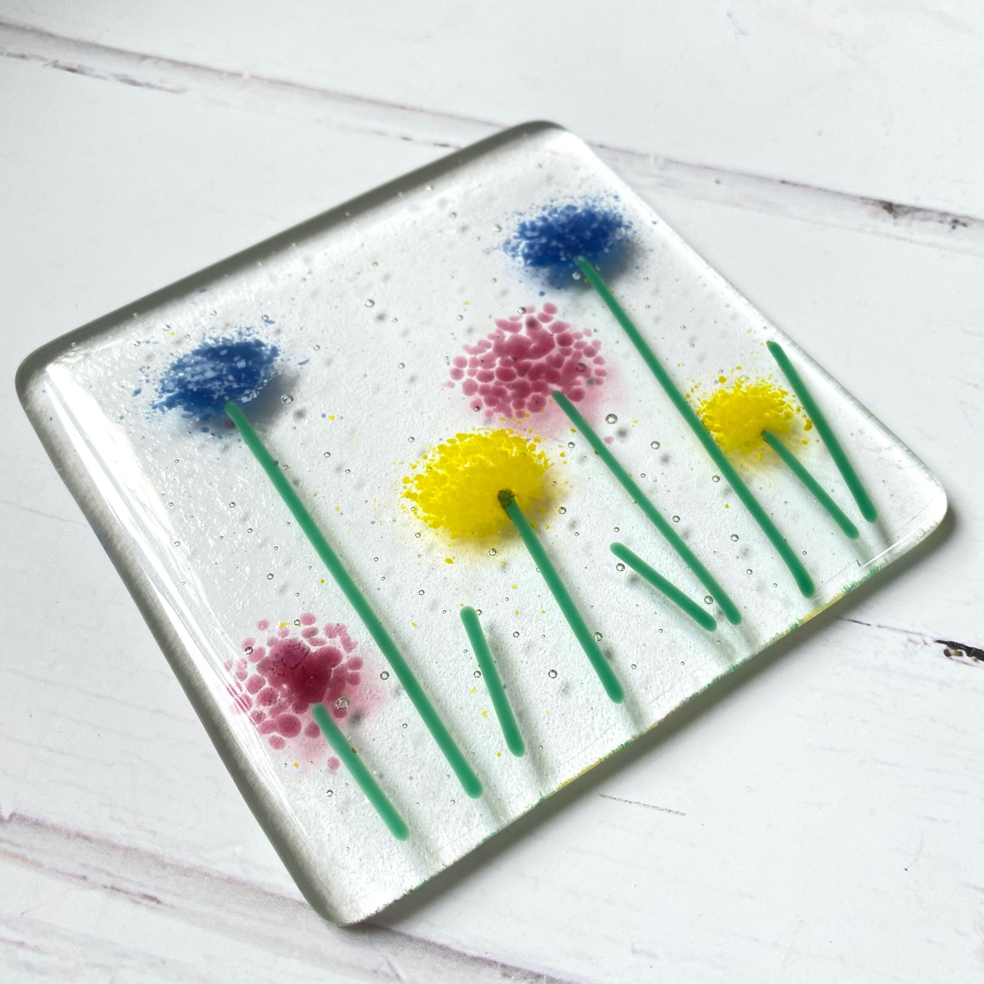 Make at home fused glass craft kit for adults  | Red Brick Glass by Wendy Jeavons