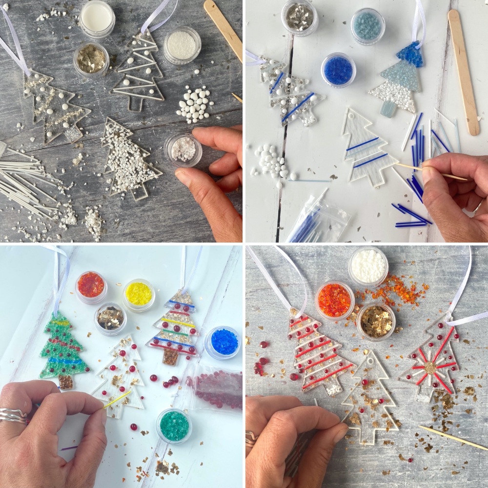 Make at home fused glass Christmas craft kit, Christmas Tree ...
