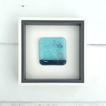 'Calm On The Horizon' - fused glass artwork