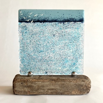 'Morning Glow' - fused glass artwork