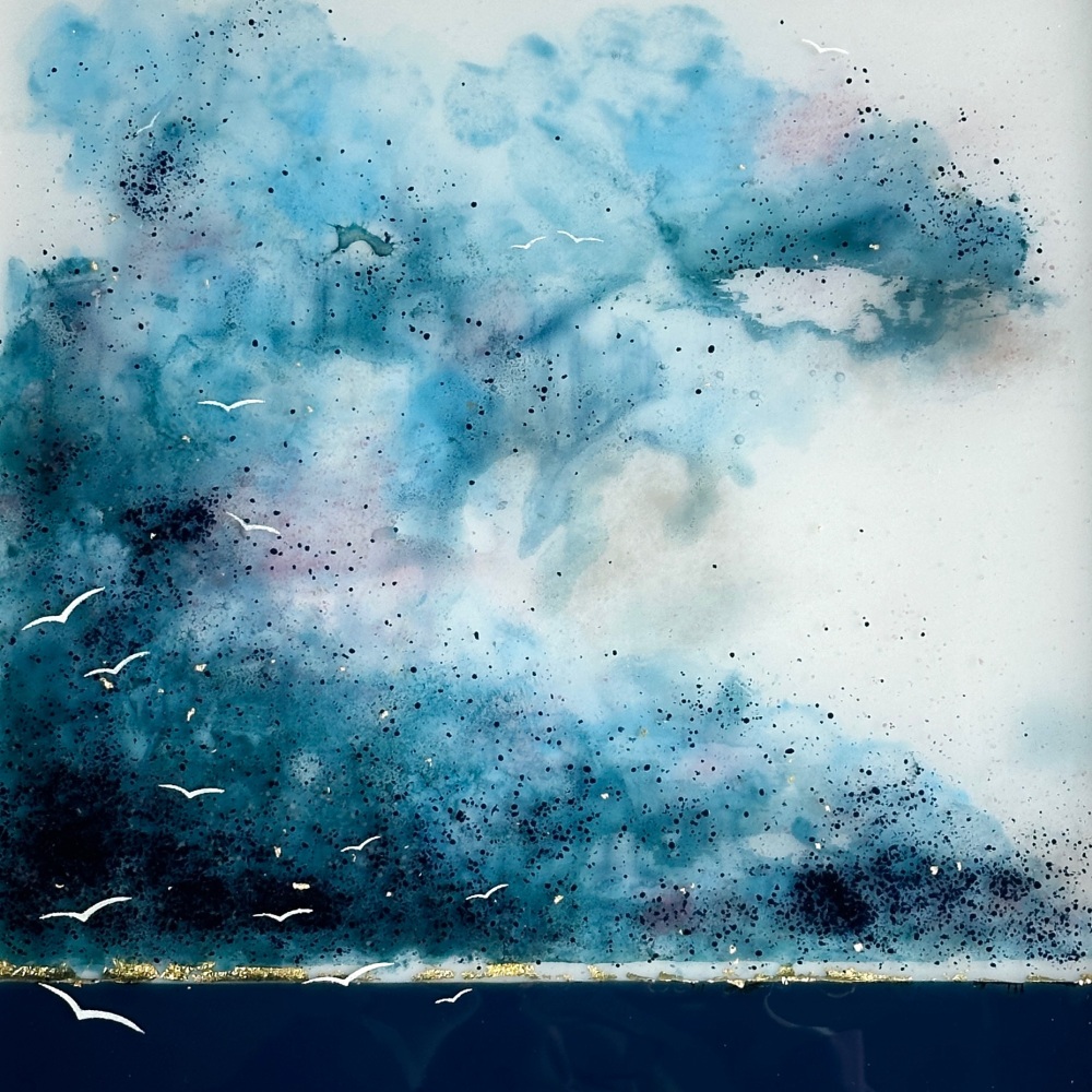 'Storm On The Horizon' - Fused Glass Artwork