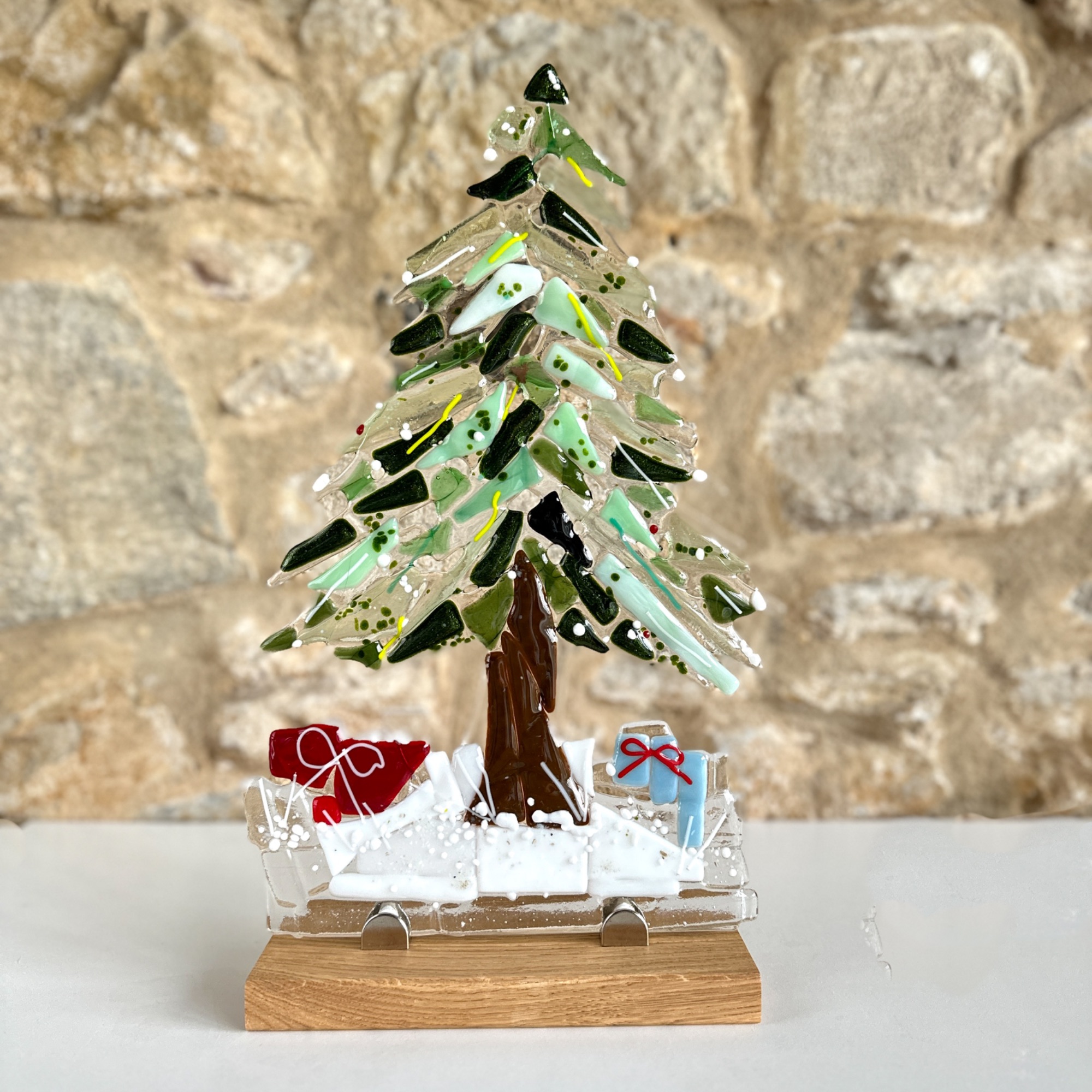 Make at home fused glass craft kit for adults  | Red Brick Glass by Wendy Jeavons