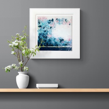 'Passing Storm Clouds' - glass artwork