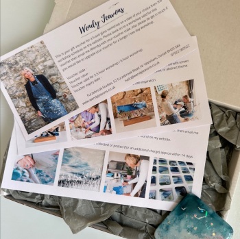 Gift voucher box for a 2.5 hour glass workshop. £120