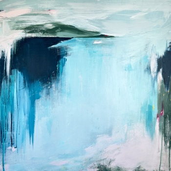 'Quiet Tide' - Acrylic paint on cradled board