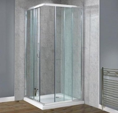 DLX 900mm Corner Entry Shower Enclosure