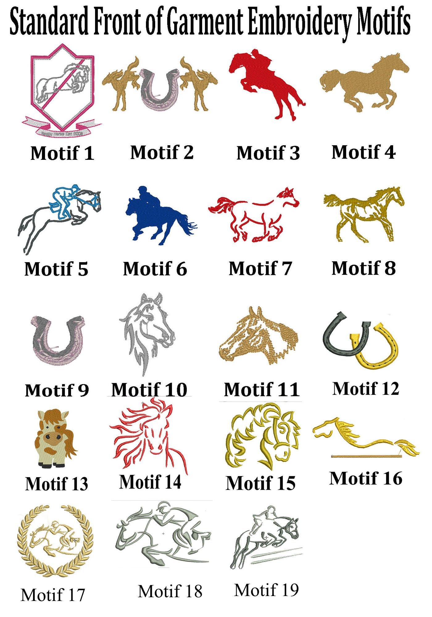Equestrian embroidery design selection from raggy horse equestrian Equestrian embroidery design selection from raggy horse equestrian
