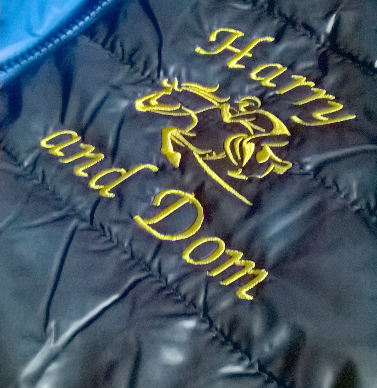 Gilet personalised to front left chest