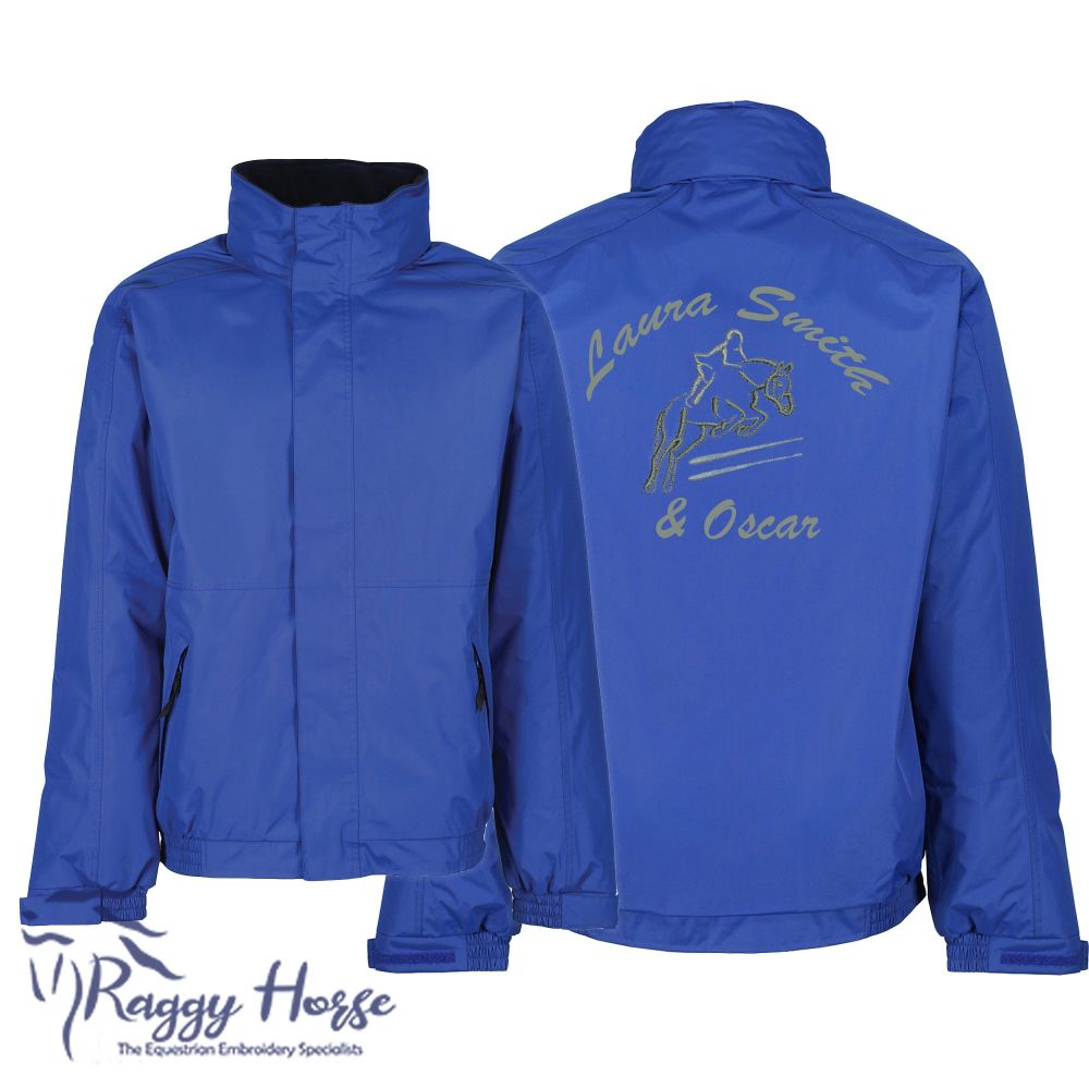 Personalised Junior Dover Blouson Equestrian Jacket inc embroidery. Choice of over 30 embroidery designs