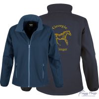 <!--002-->Result Personalised Ladies Softshell Jacket inc embroidery.  Choice of over 30 designs.