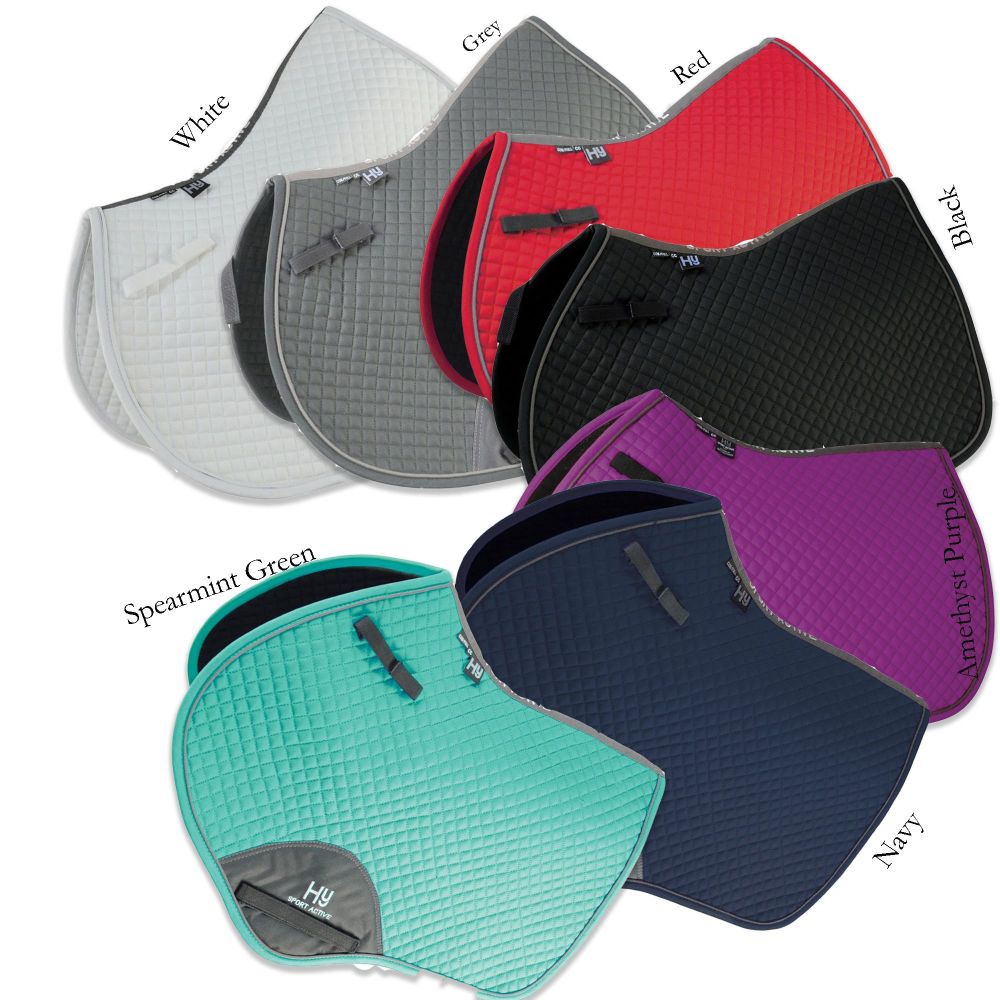 Hy Sport Active Close Contact Saddle Pad inc embroidery