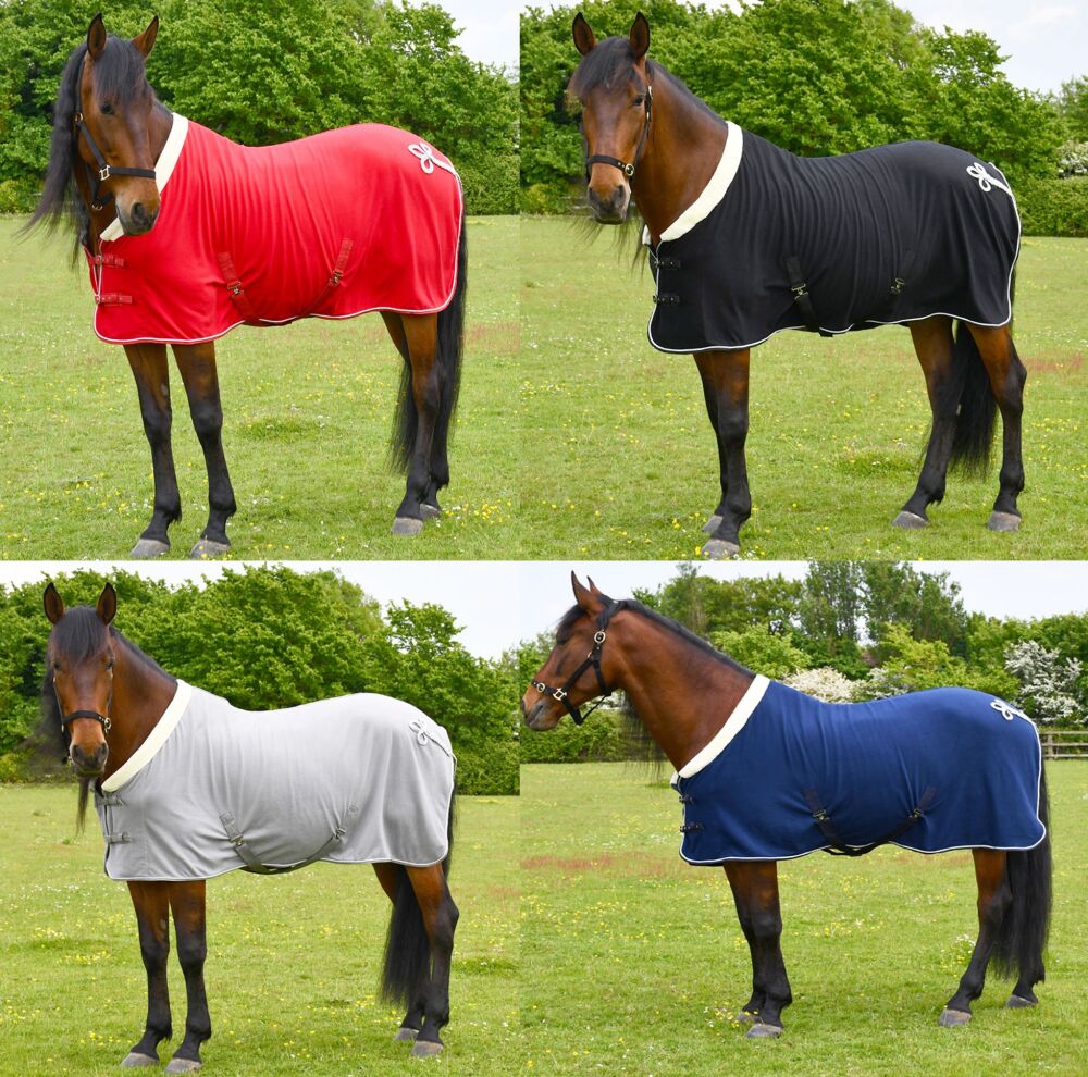 Rhinegold Personalised Show Fleece Rug inc. embroidery.  Four colours