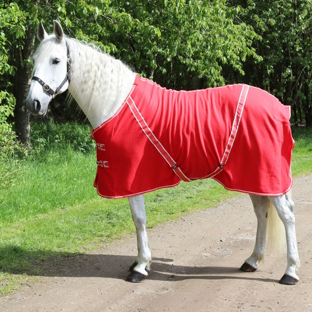 Personalised 'Comfey' Fleece Rug inc embroidery. Navy or Red.