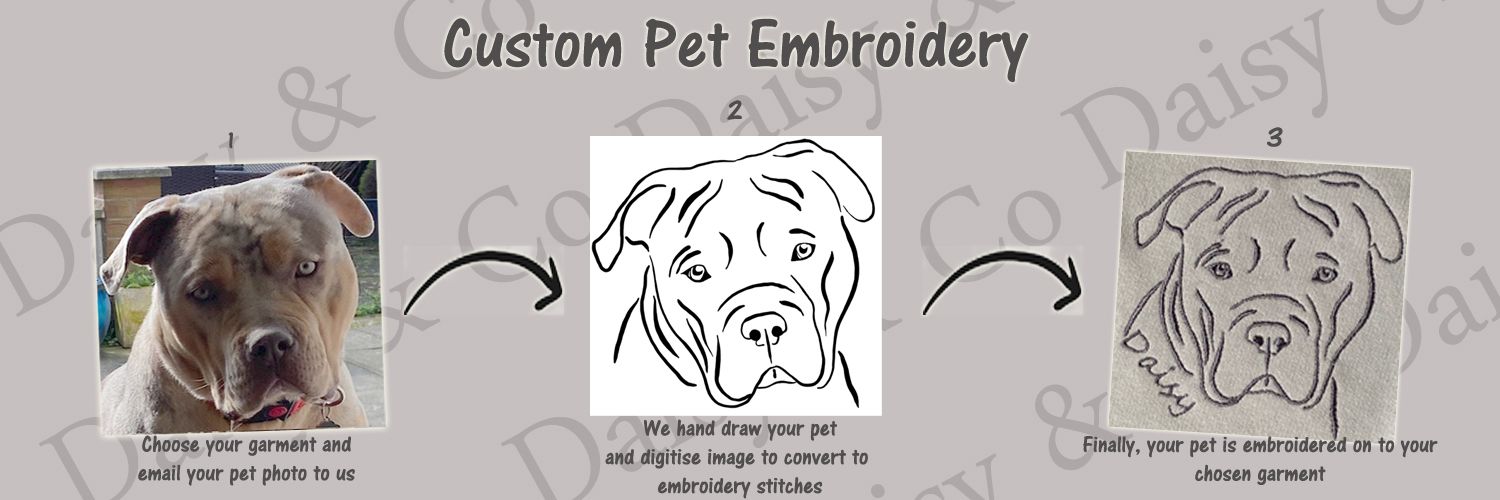 Custom Pet Embroidered Clothing