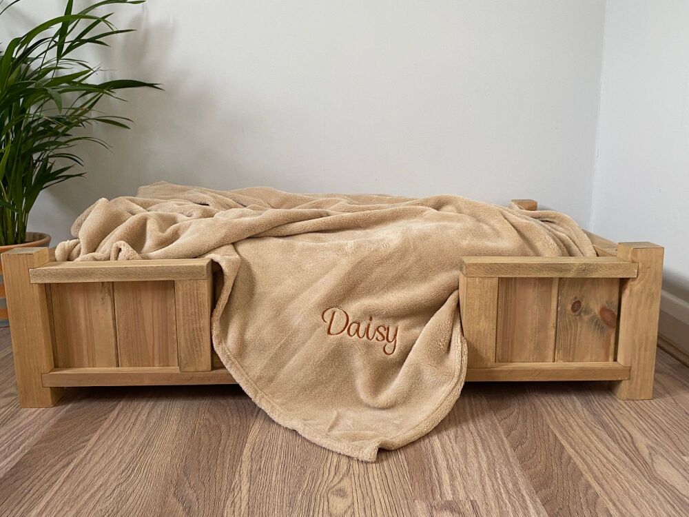 Luxury Wooden Dog Bed