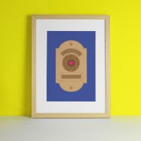 Happiness Button Interactive Art Print
