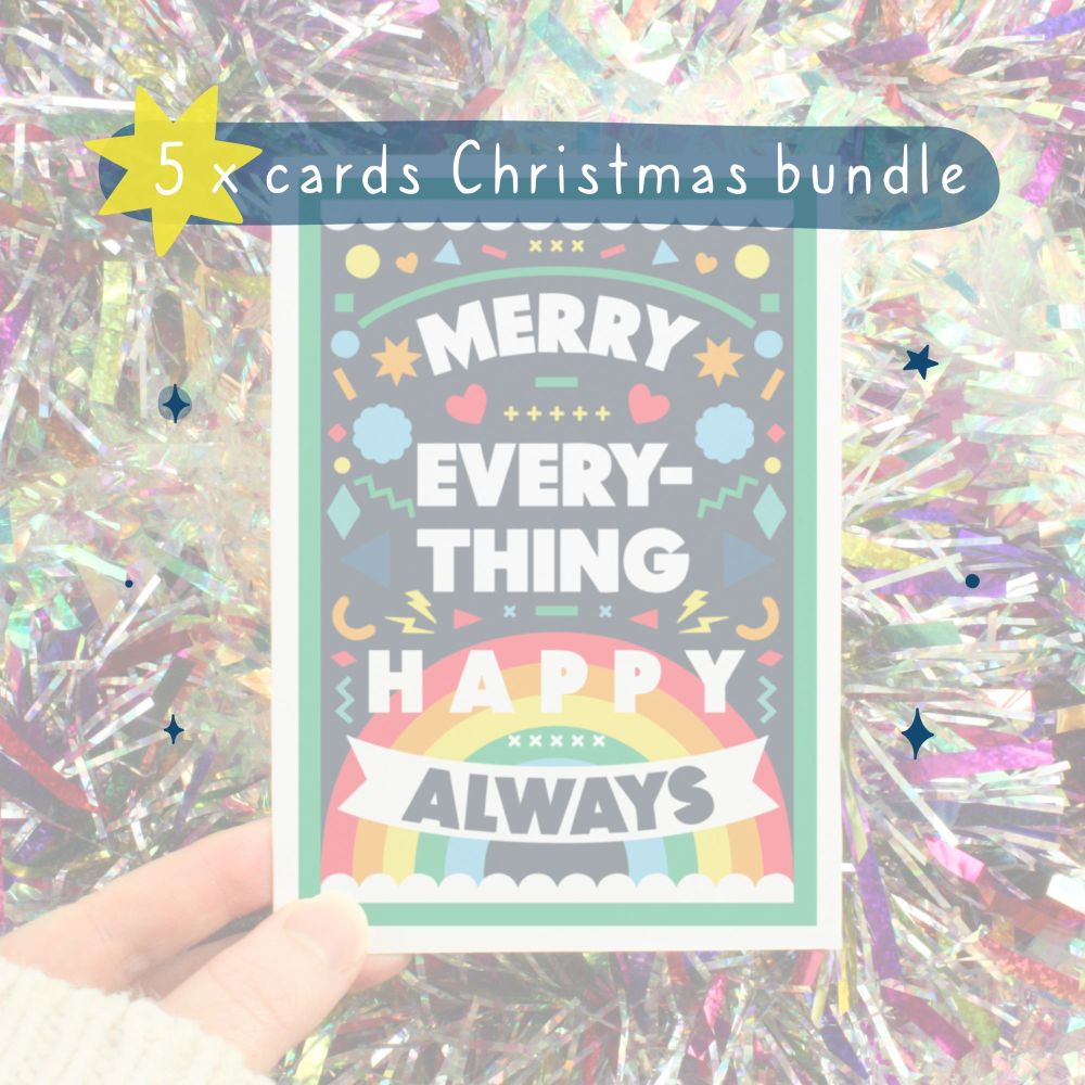 5 x Christmas Card Bundle Offer