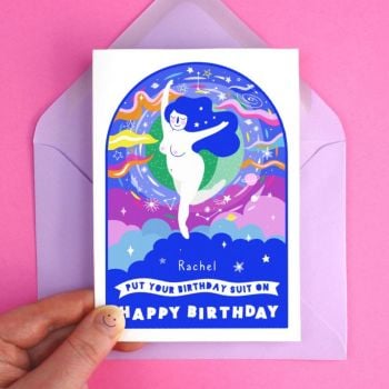 Birthday Suit Wishes Greeting Card