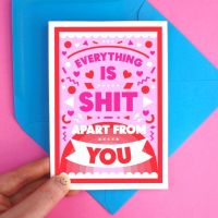 Everything is Shit Greeting Card