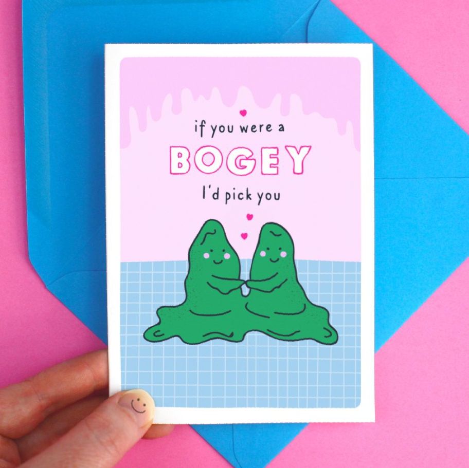 Bogey Valentine Romantic Greeting Card