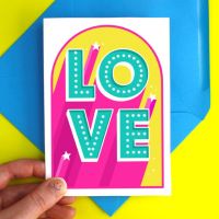 Love Light Up Sign Greeting Card