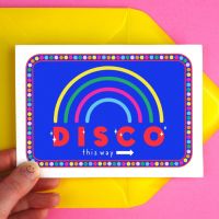 Disco This Way Greeting Card