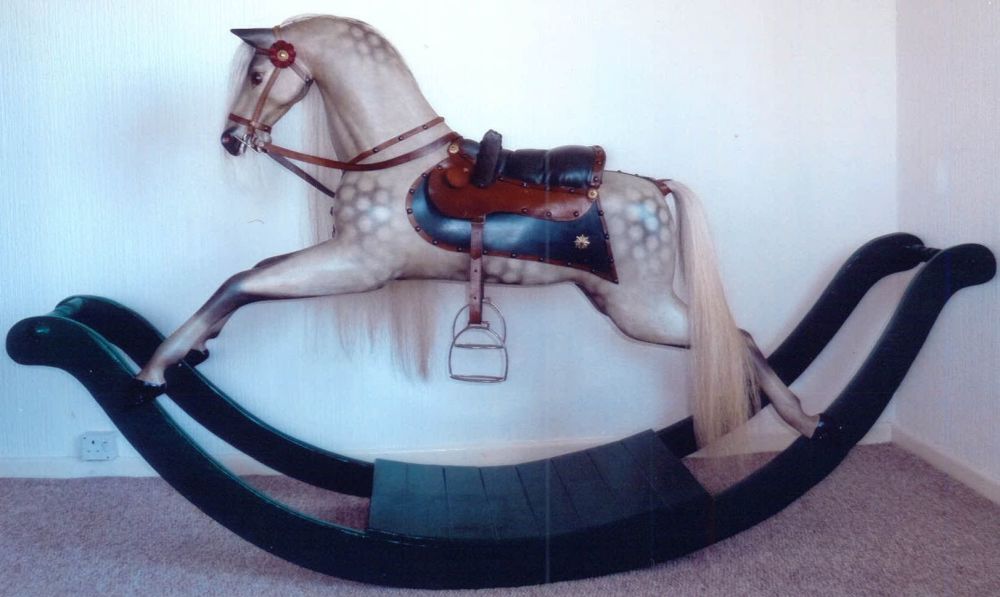 Antique Bow Rocking Horse Restored John & Dorothy Woods (TV Star)