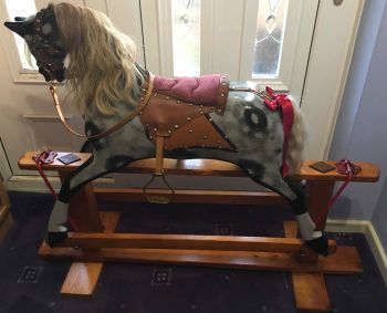Collinsons Rocking Horse 39in Joe 1970s With Label