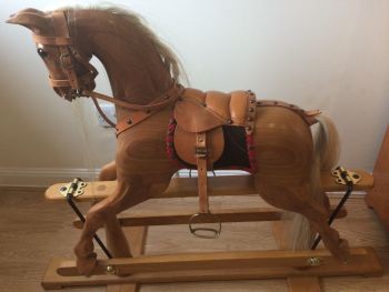 Withers & Co. Rocking Horse Wooden 33in