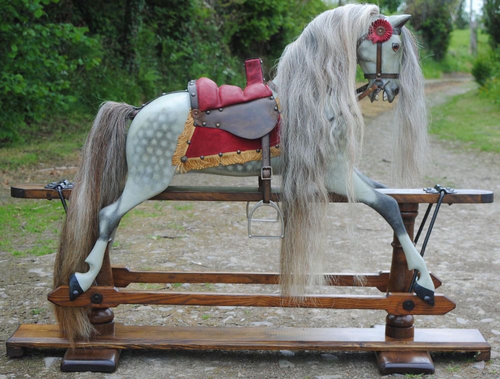 Mozart Early Extra Carved Ayres Rocking Horse 37in