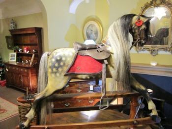 G&J Lines Extra Carved Antique Rocking Horse