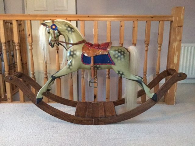 G&J Lines Ex Carved Bow Rocking Horse Willow 1910