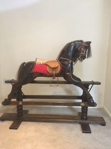 Brownie Hand Crafted Rocking Horse 40in