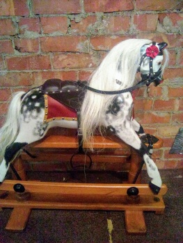 LINES SPORTIBOY 1 (SP1) ROCKING HORSE 1920s  34IN RESTORED