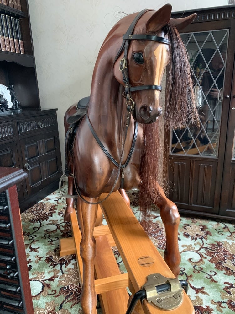 Harold Wakefield Bespoke Carved 41.5in tall galloping 