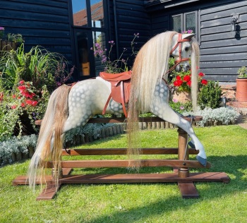 MR DARCY 50in FULLY RESTORED TROJAN ROCKING HORSE EXTRA LARGE