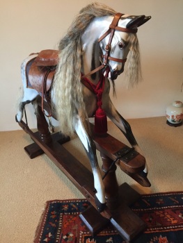 FH Ayres of London  'D' type rocking horse c1925. Top of the range 51in high