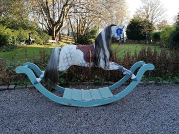 Honeycombe Georgian Style Bow Rocking Horse restored to high standard