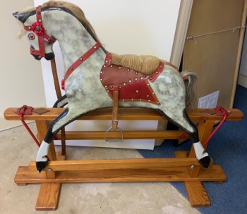 COLLINSON ROCKING HORSE all  original 35in tall