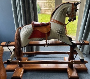 Stevenson Brothers Ex Carved FH Ayres Design Rocking Horse Large 48in DEXTER