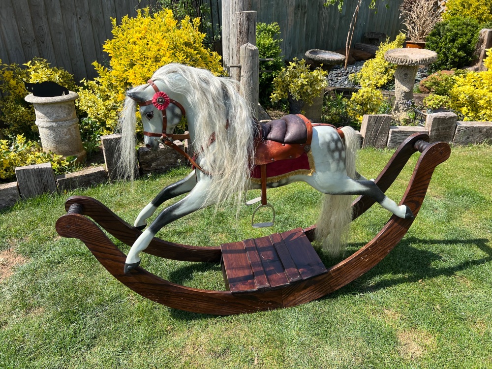 BOW ROCKING HORSE SMALL DAPPLE 36in tall 56in long JOSEPH