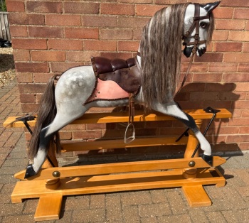 STEVENSON ROCKING HORSE dapple EARLY No.616 from 1989 LARGE 49in tall