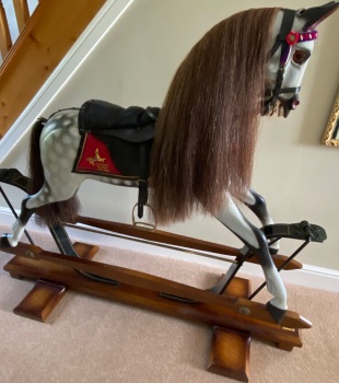 Stevenson Brothers limited edition Golden Jubilee rocking horse number 19/50 SPRING STAND