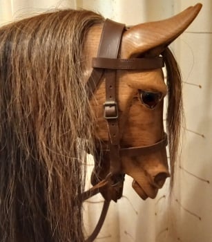 ROCKET Stevenson Brother Oak XL ROCKING HORSE 1999 59in tall