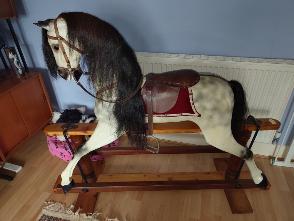 Margaret Spencer Rocking horse No. 352  1989 46in tall ex condition