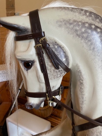 Legends Dapple XL Rocking Horse 52in on safety stand near perfect condition